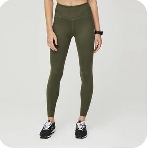 FIGS Performance Legging Dark Olive Green Size Extra Small
